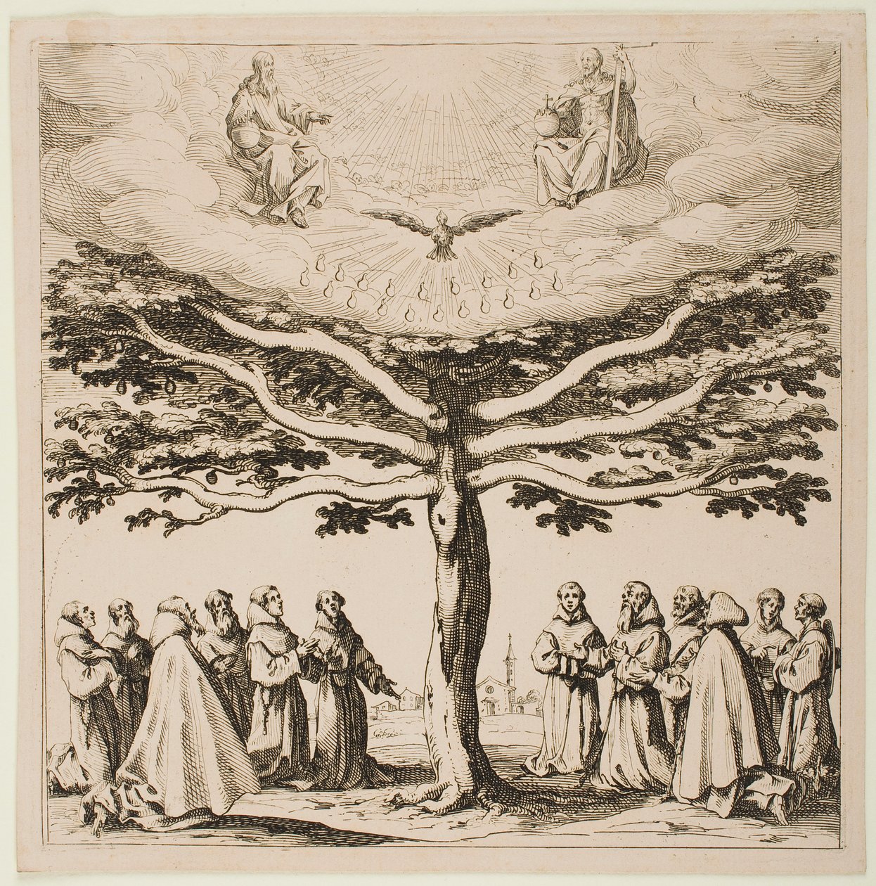 Szent Ferenc fája alkotó: Jacques Callot
