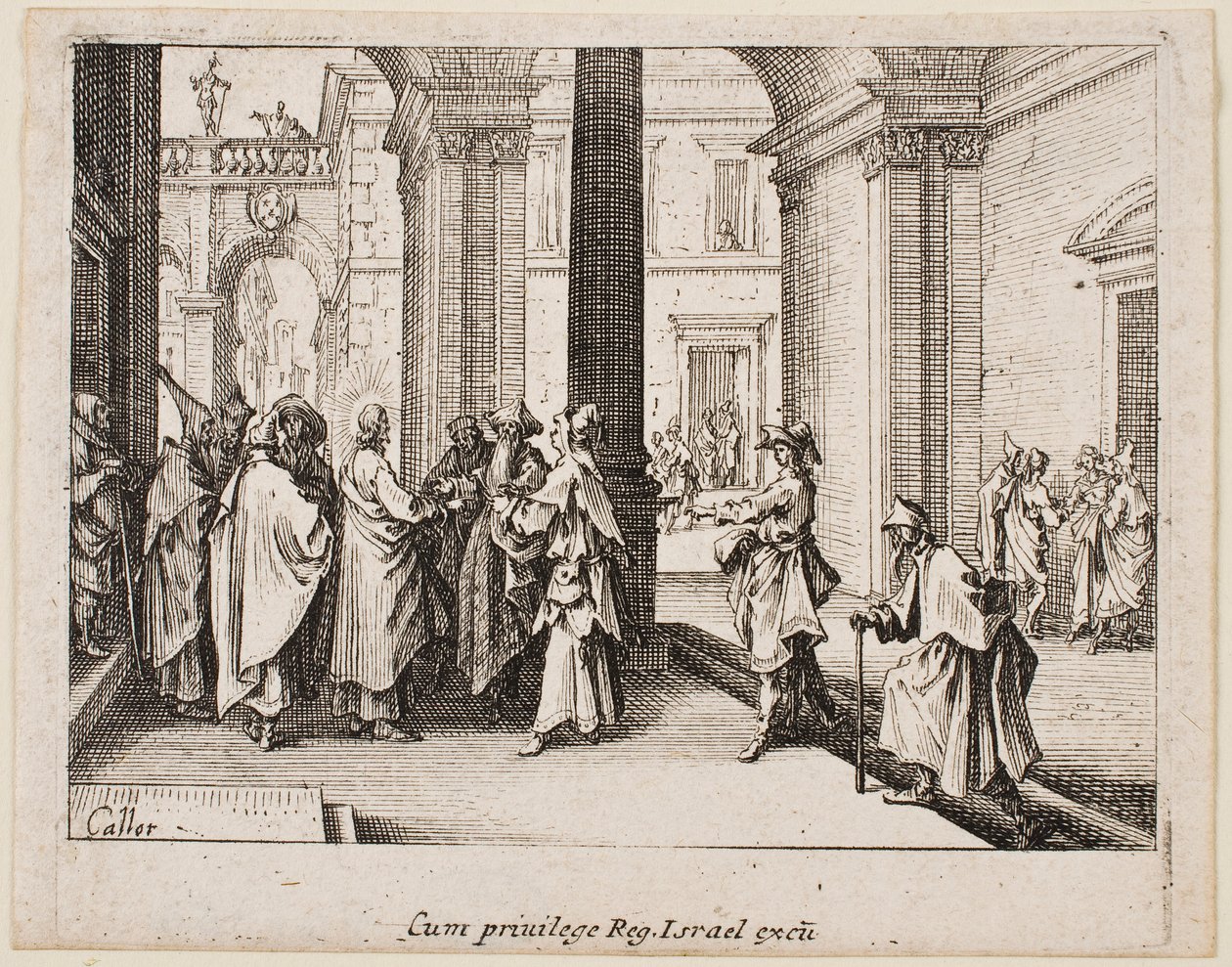 A „Tribute Money” című mű az „Újszövetség” sorozatból alkotó: Jacques Callot