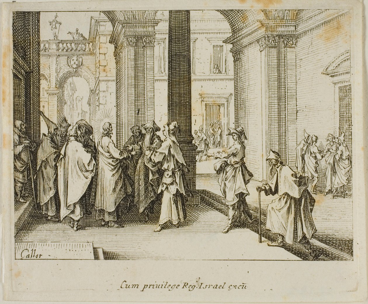 A császárnak való hódolat, az Újszövetségből alkotó: Jacques Callot