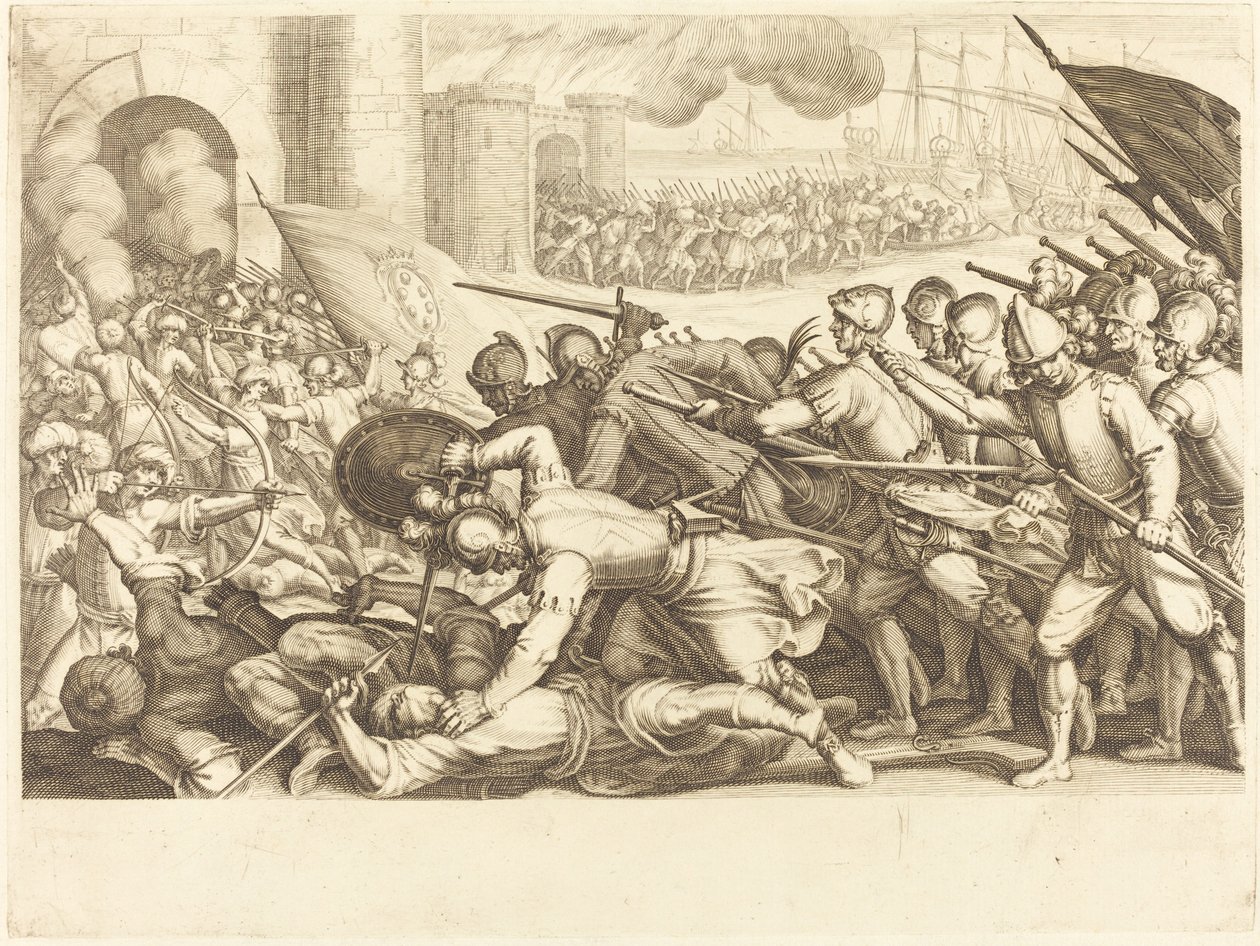 A csapatok egy város kapuját kényszerítik alkotó: Jacques Callot