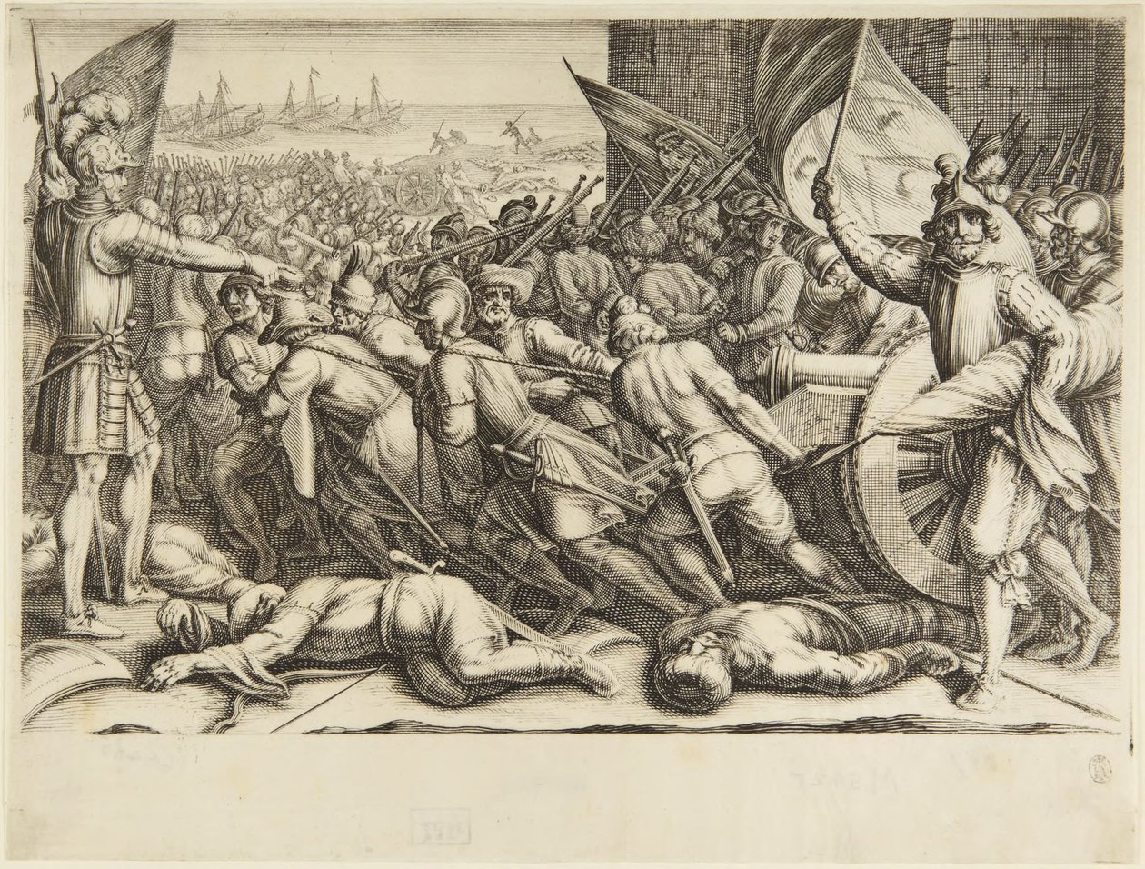 A csapatok visszaszállnak a hajóra alkotó: Jacques Callot