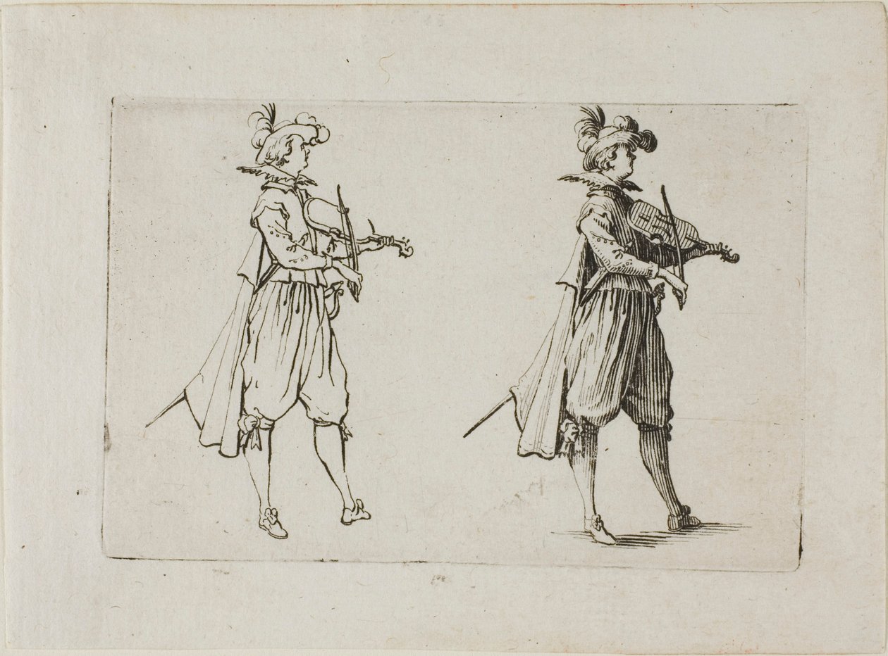 A hegedűs, a The Caprices-ből alkotó: Jacques Callot