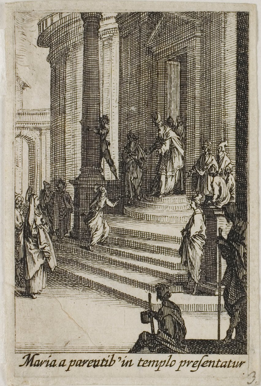 Szűz Mária bemutatása a templomban, A Szűzanya életéből alkotó: Jacques Callot