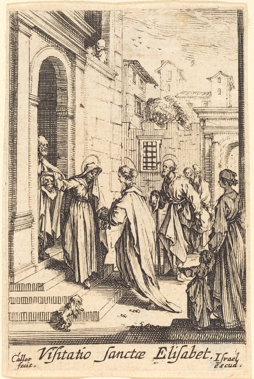 A vizitáció 1630-ban vagy azután. alkotó: Jacques Callot