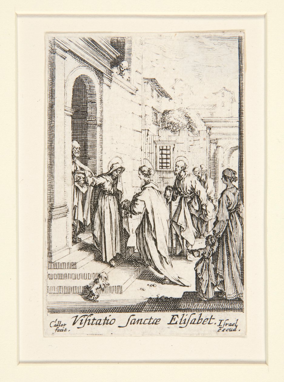 A látogatás, sz. 6, A Szűz életéből alkotó: Jacques Callot