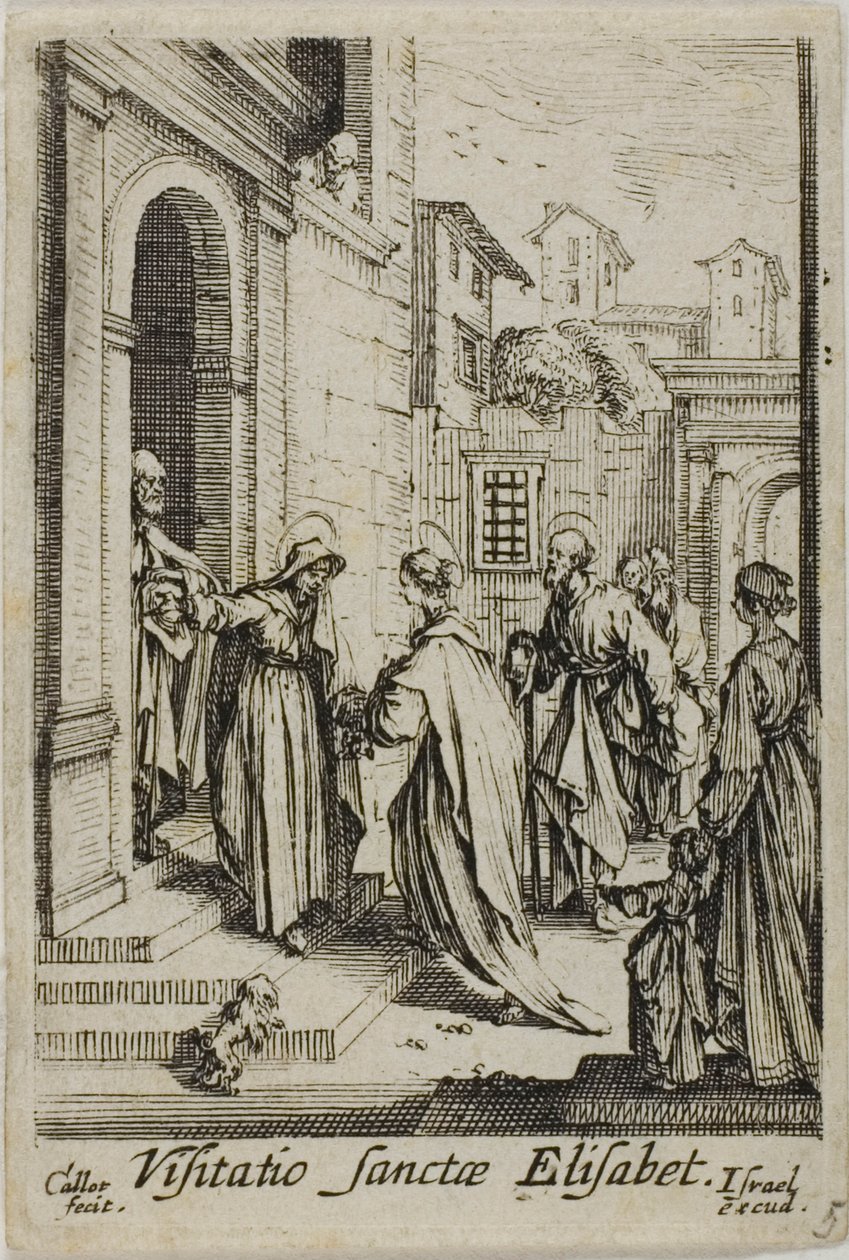 Szent Erzsébet meglátogatása, A Szűzanya életéből alkotó: Jacques Callot