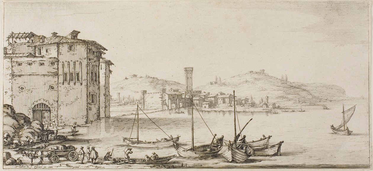 A Zany One vagy Scapin, a Három olasz komikustól alkotó: Jacques Callot