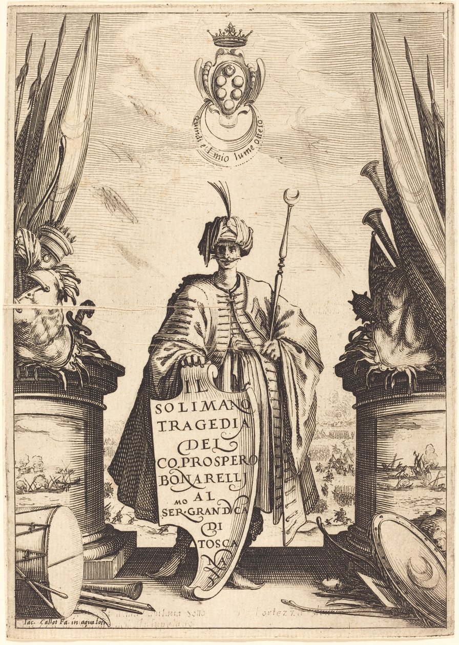 Az "Il Suleiman" címlapja alkotó: Jacques Callot