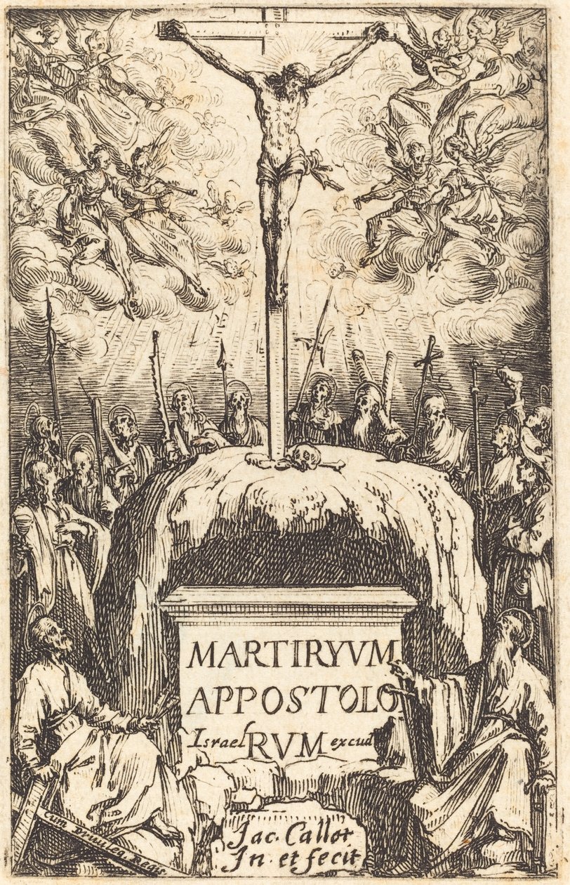 "Az apostolok mártíromságai" címlapja alkotó: Jacques Callot