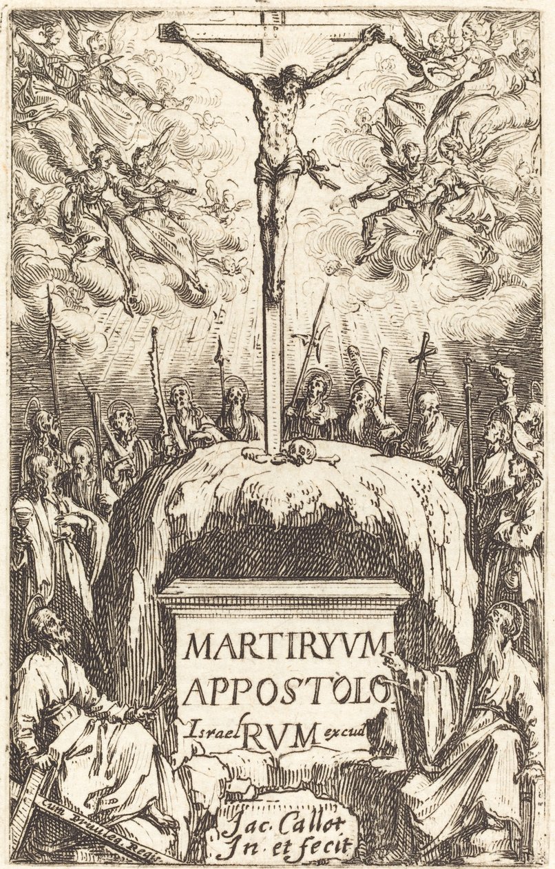 "Az apostolok mártíromságai" címlapja alkotó: Jacques Callot