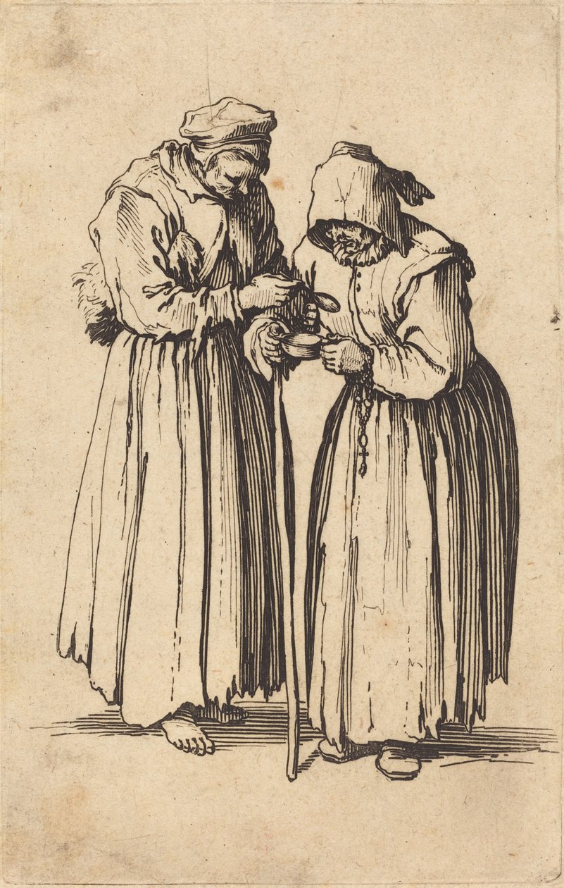 Két koldusasszony alkotó: Jacques Callot