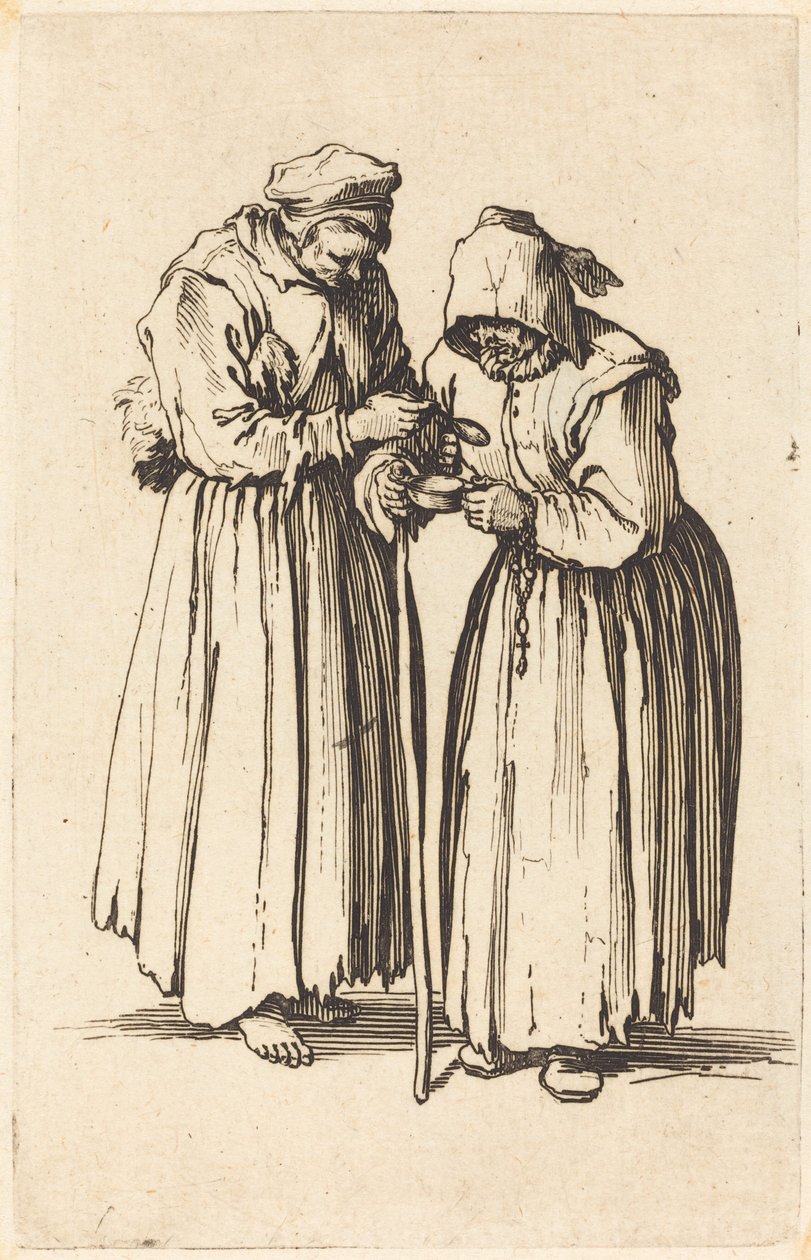 Két koldusasszony alkotó: Jacques Callot
