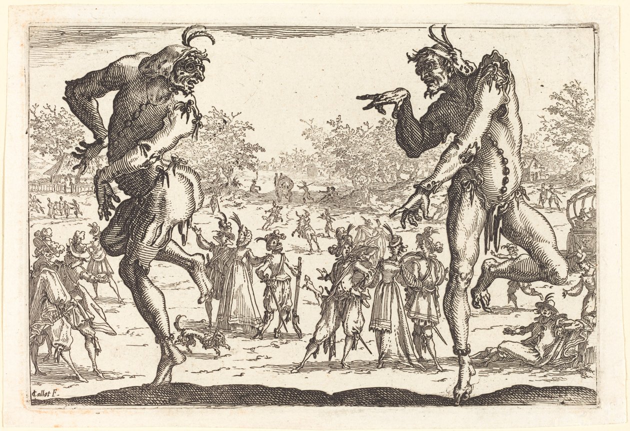 Két Zanni alkotó: Jacques Callot