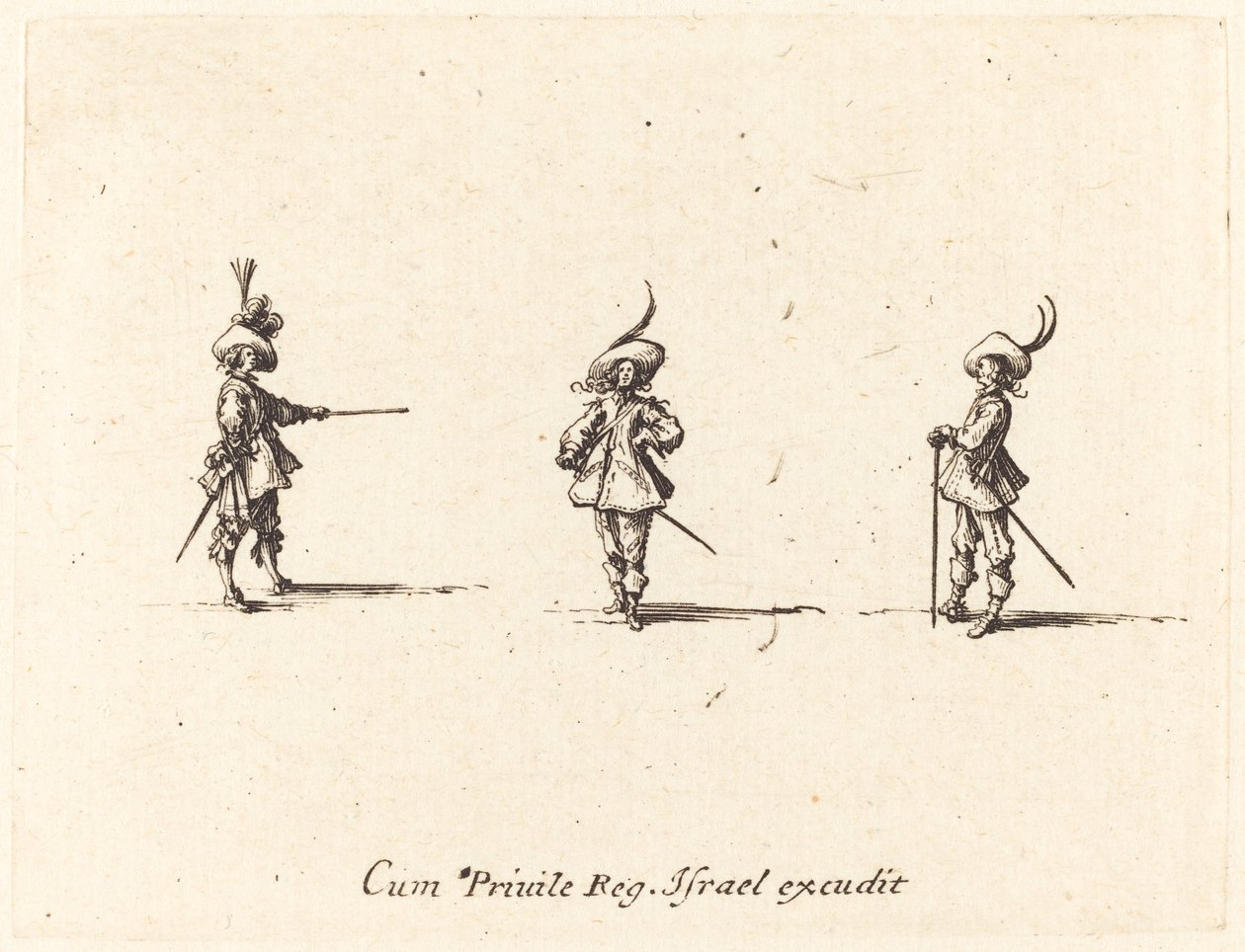 Fegyvertelen fúró, 16341635. alkotó: Jacques Callot