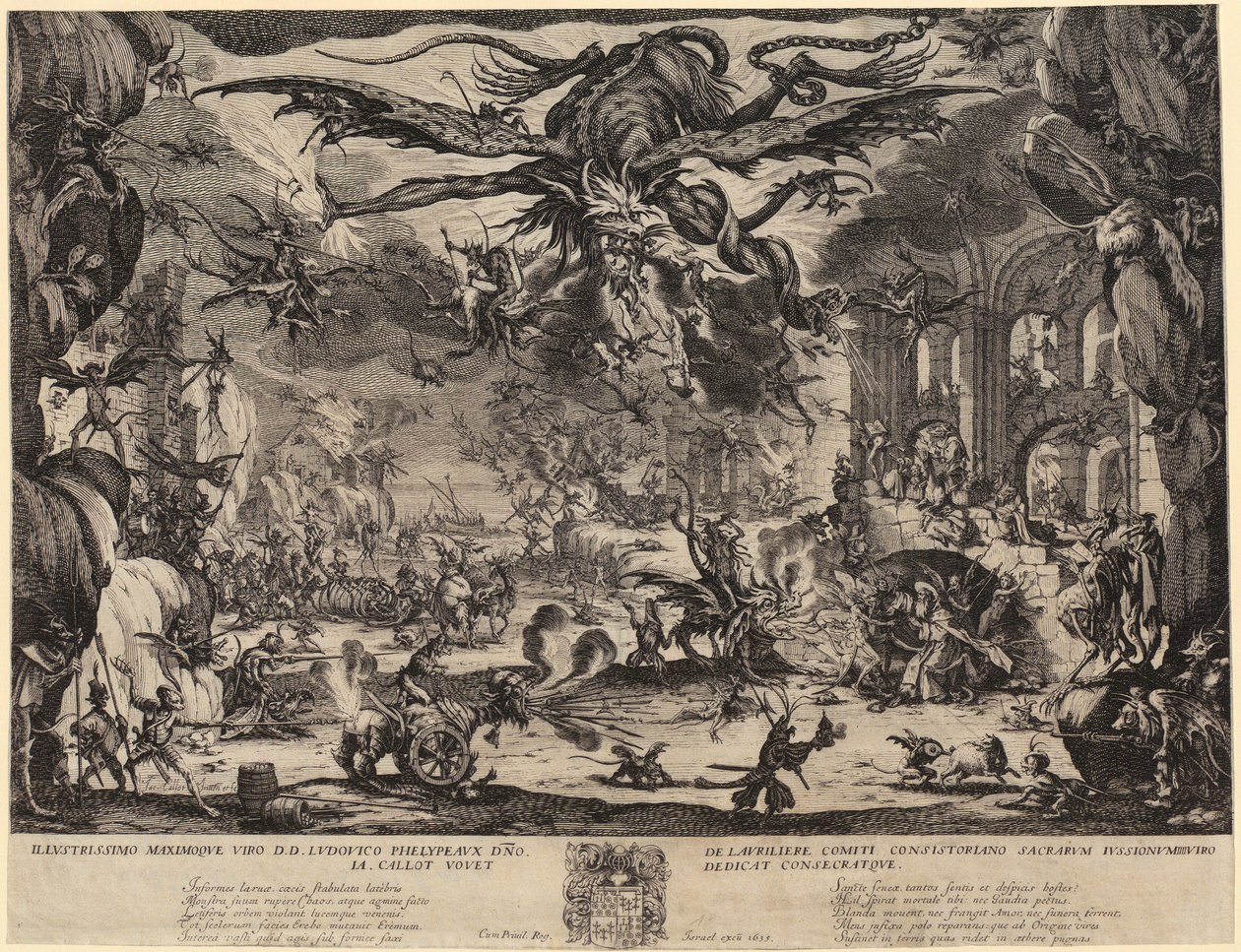 Szent Antal megkísértése [2: változat, Nancy] alkotó: Jacques Callot