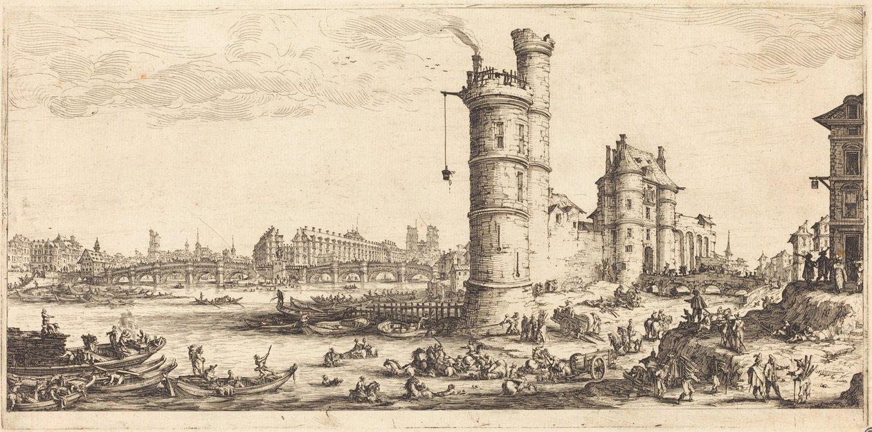 Kilátás a Pont Neuf-ra alkotó: Jacques Callot