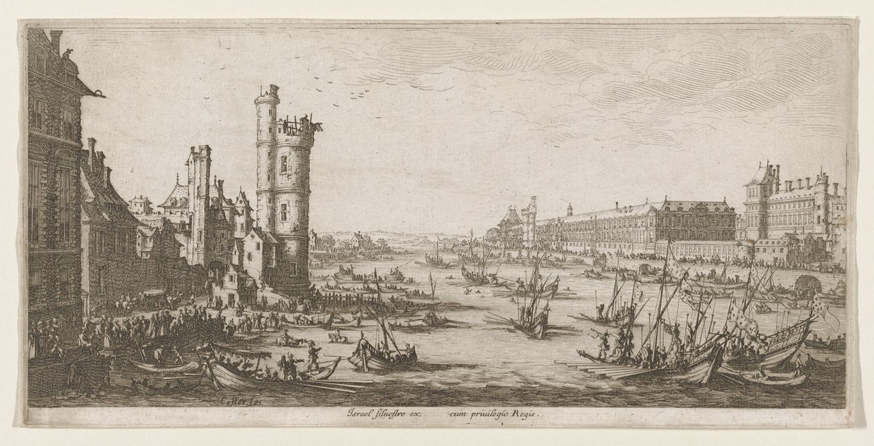A Louvre látképe alkotó: Jacques Callot