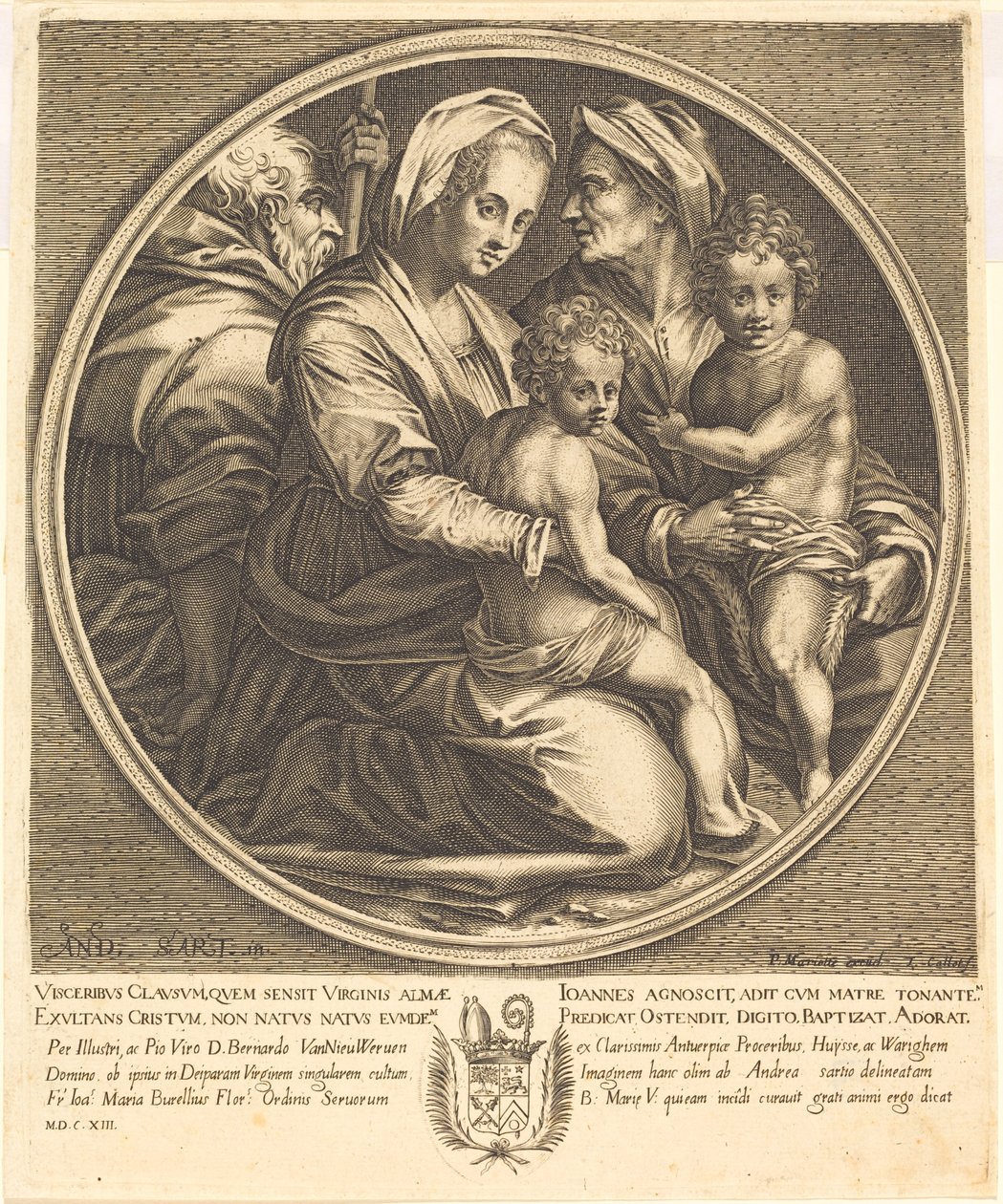 A Szent Család alkotó: Jacques Callot after Andrea del Sarto