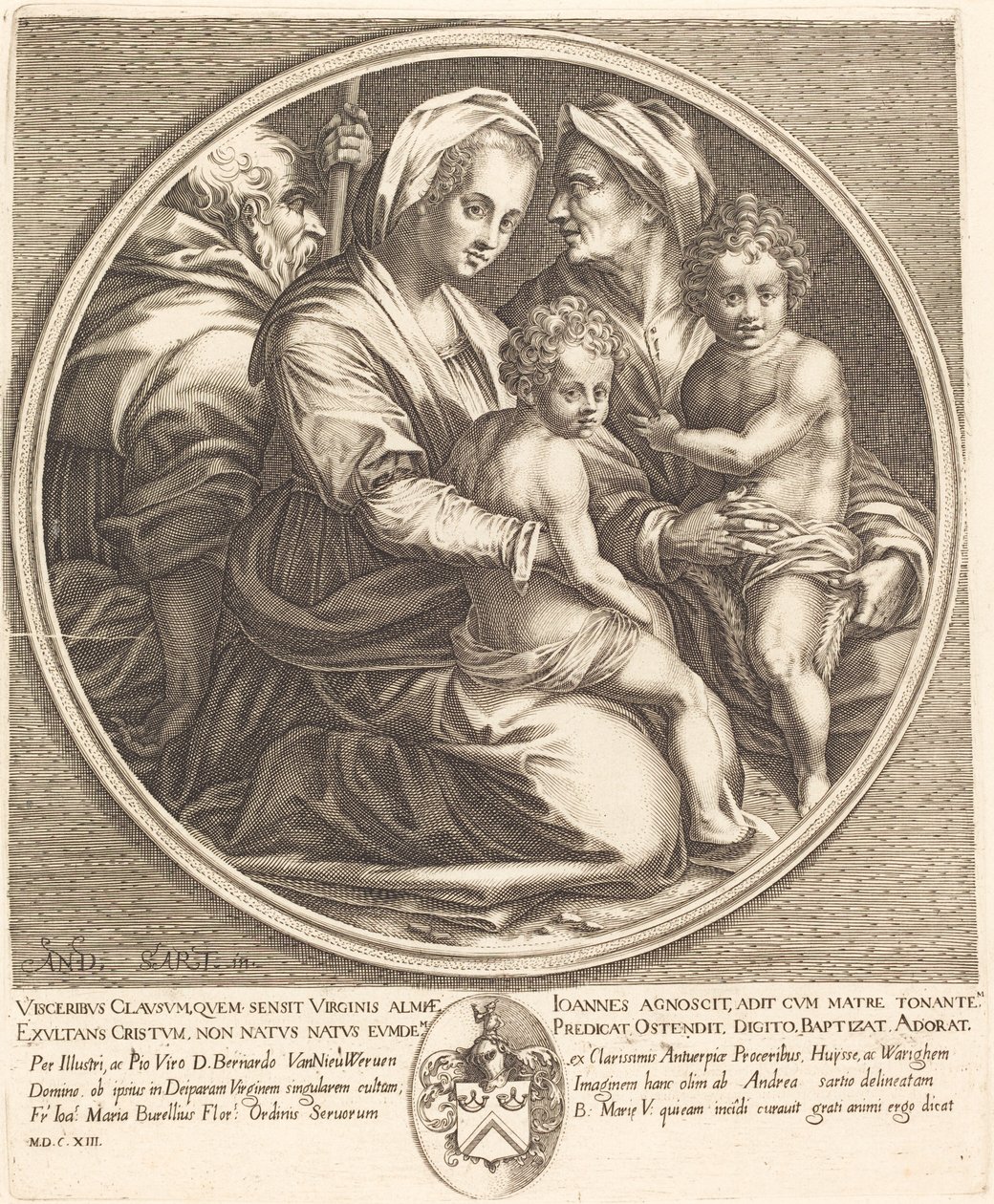A Szent Család alkotó: Jacques Callot after Andrea del Sarto