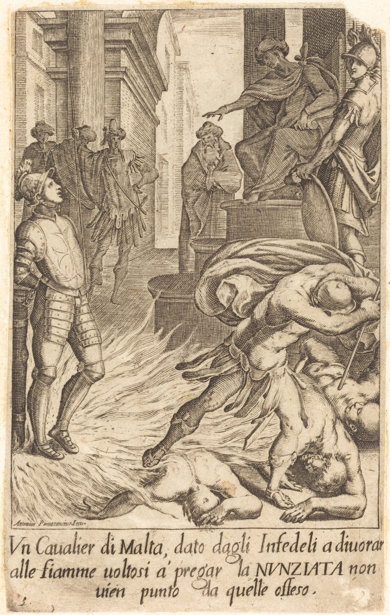 Málta lovagja alkotó: Jacques Callot after Antonio Circignani