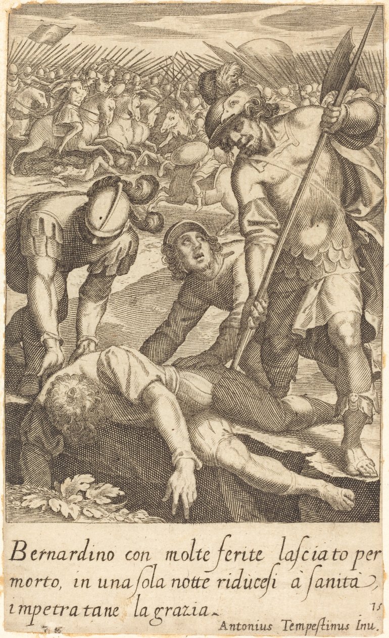 Bernardino alkotó: Jacques Callot after Antonio Tempesta