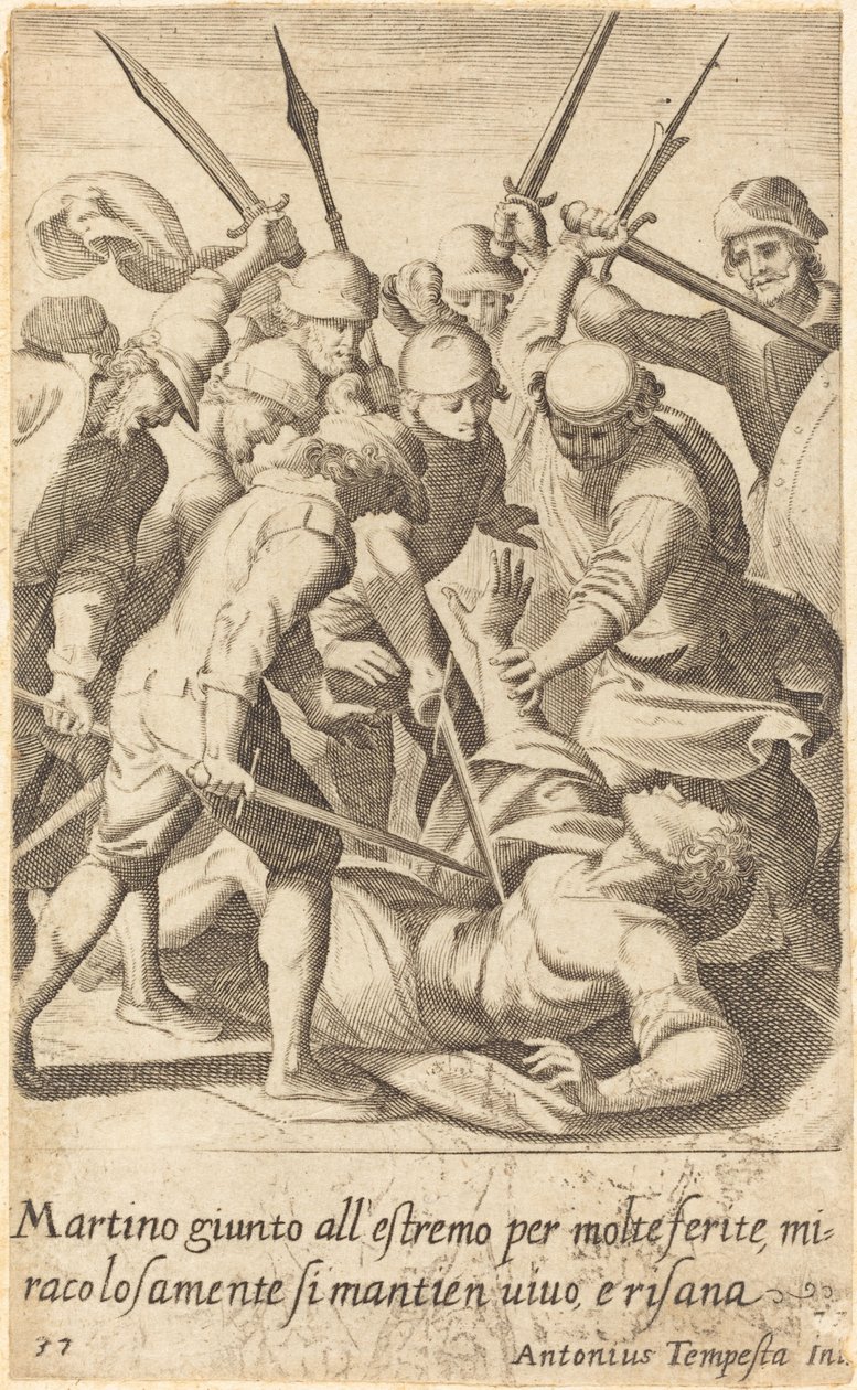 Martino alkotó: Jacques Callot after Antonio Tempesta