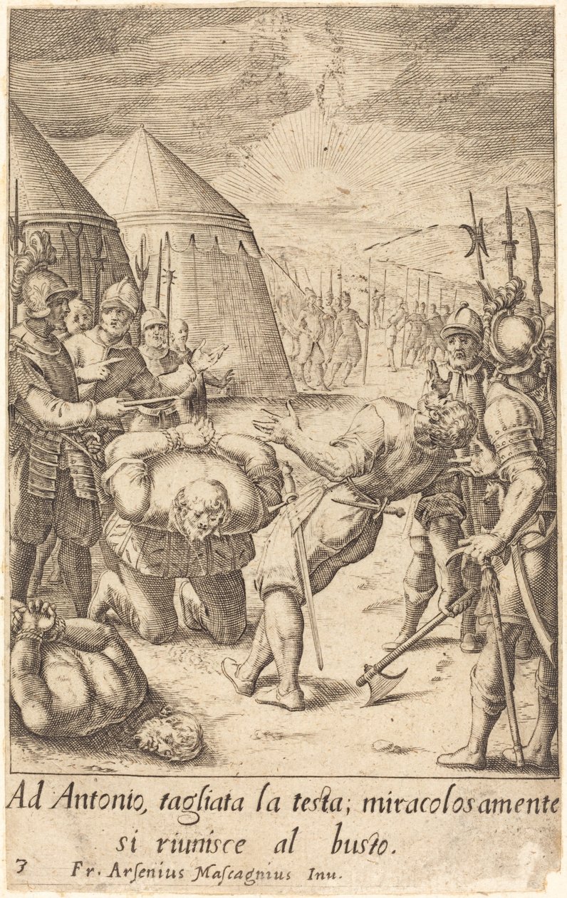 A Lefejezett alkotó: Jacques Callot after Donato Mascagni