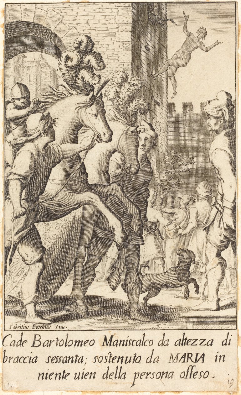 Bartolomeo, patkolókovács alkotó: Jacques Callot after Fabrizio Boschi