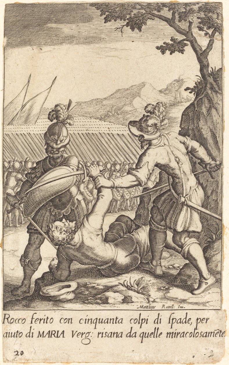 Rocco alkotó: Jacques Callot after Matteo Rosselli