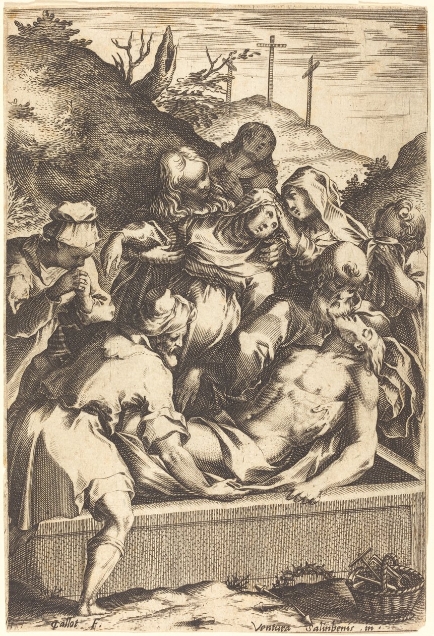A síremlék alkotó: Jacques Callot after Ventura Salimbeni