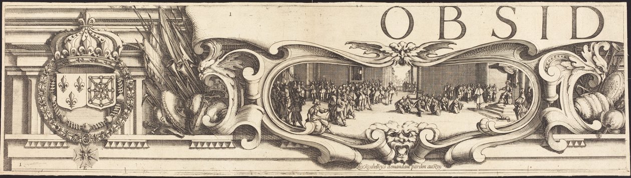 La Rochelle ostroma [16/1. tábla; a készlet tartalma: 1952.8.97-112] alkotó: Jacques Callot and Abraham Bosse