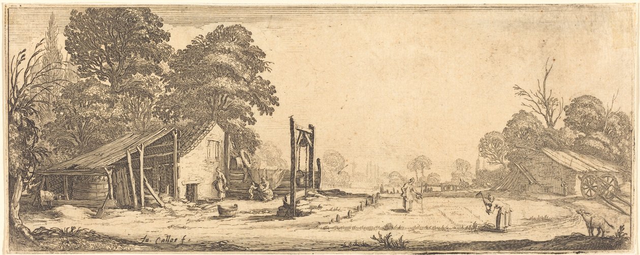 A kert alkotó: Jacques Callot or Follower of Jacques Callot