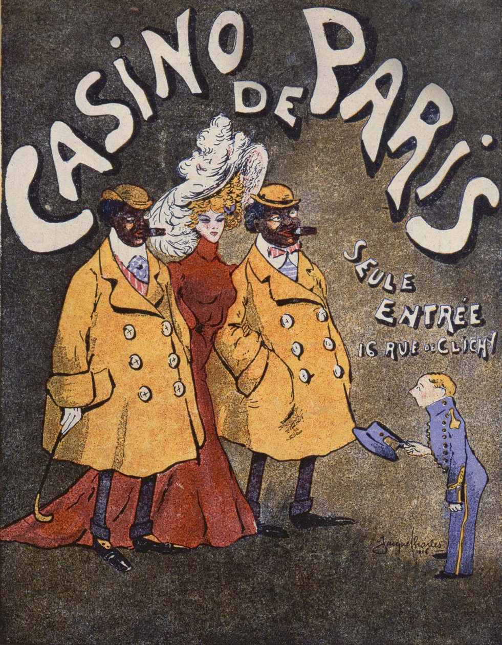 A Casino de Paris hivatalos programja, 1906 alkotó: Jacques Charles