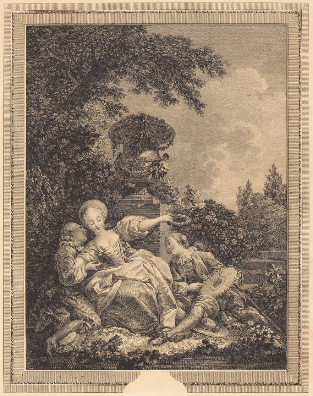 A kacérság véget ért alkotó: Jacques Couché and Jean Dambrun after Jean Honoré Fragonard