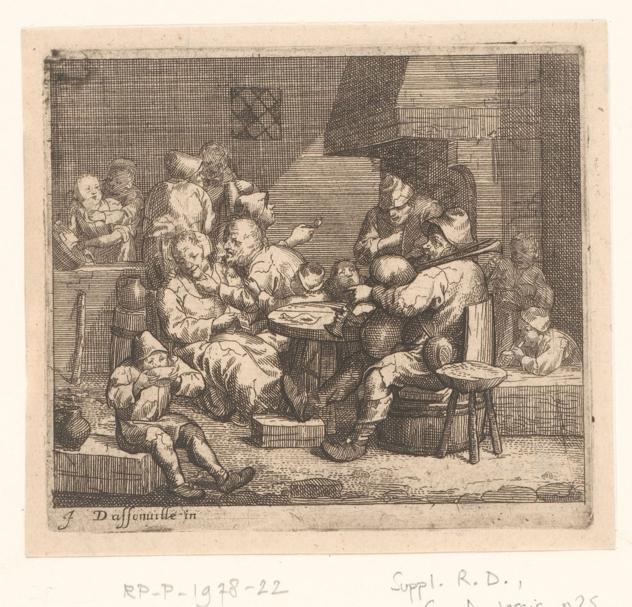 Jelenet egy fogadóban alkotó: Jacques Dassonville (attributed to)