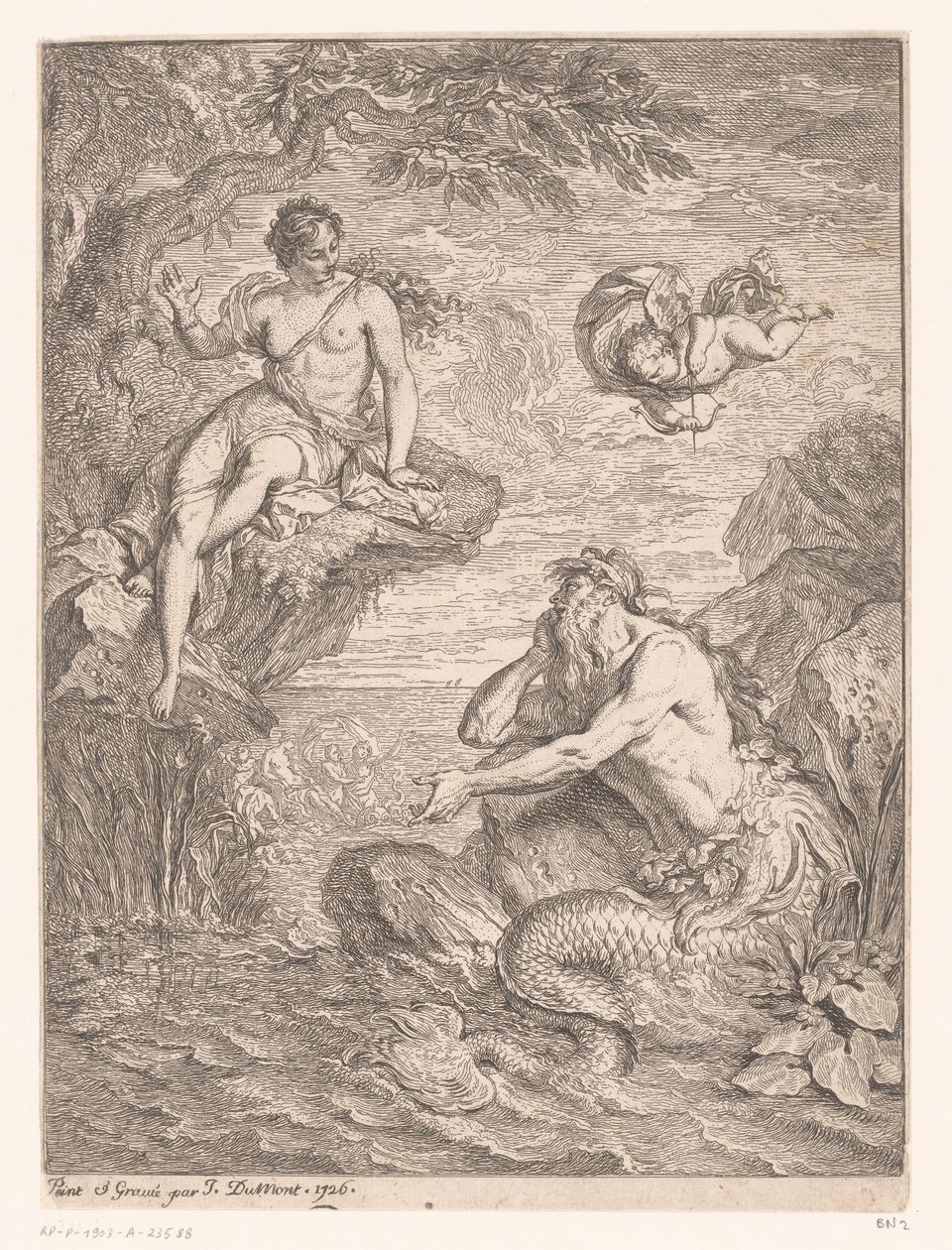 Glaucus en Scylla alkotó: Jacques Dumont