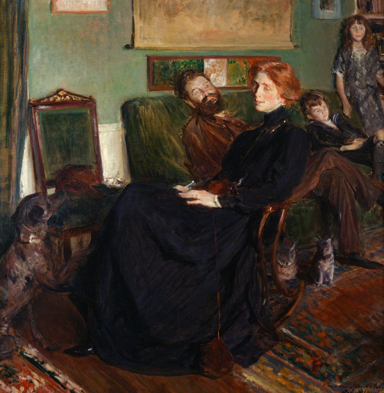 Daniel, Marianne, Francois és Leon Halevy, 1910 alkotó: Jacques Emile Blanche