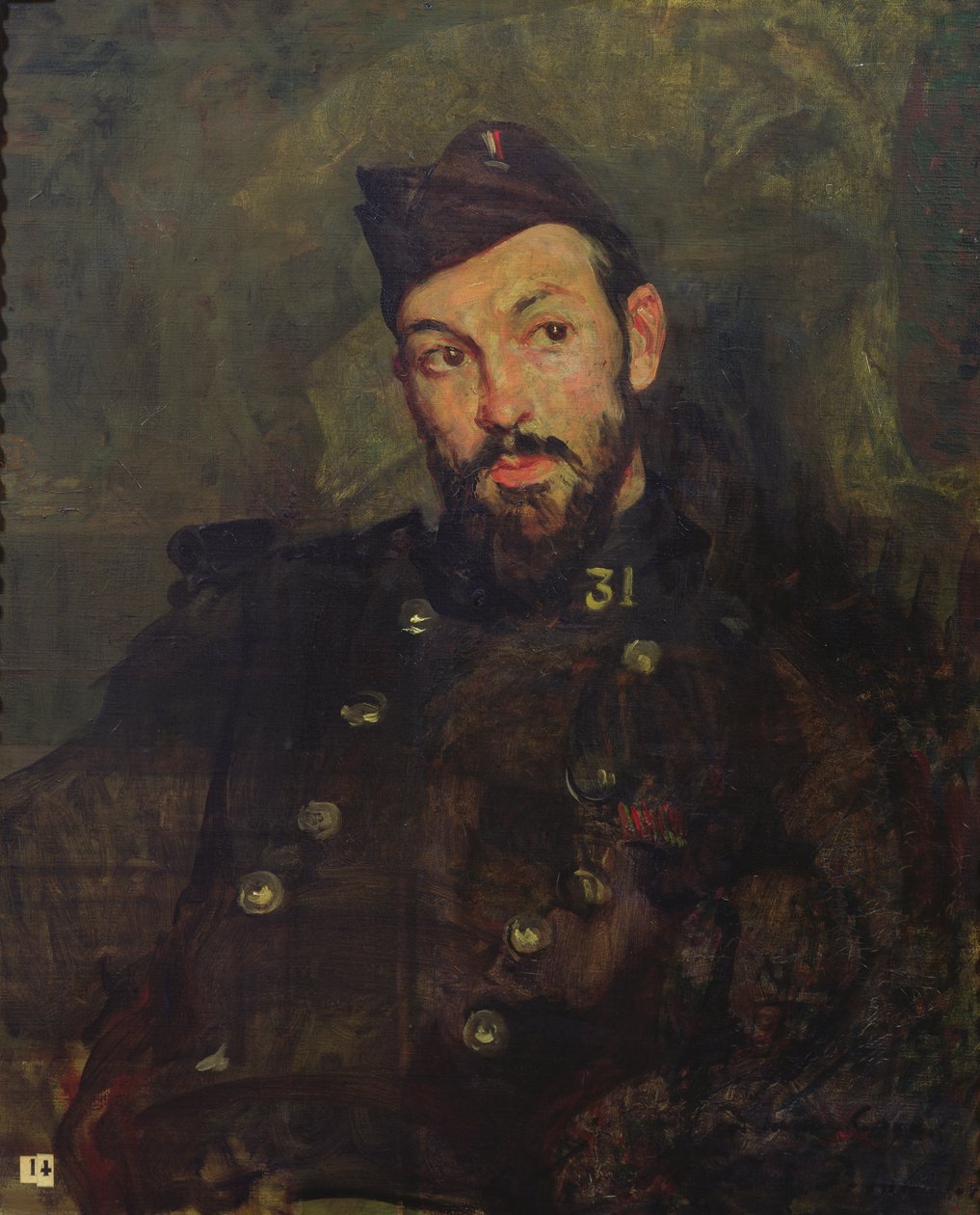 Felicien Cacan egyenruhában, 1915 alkotó: Jacques Emile Blanche
