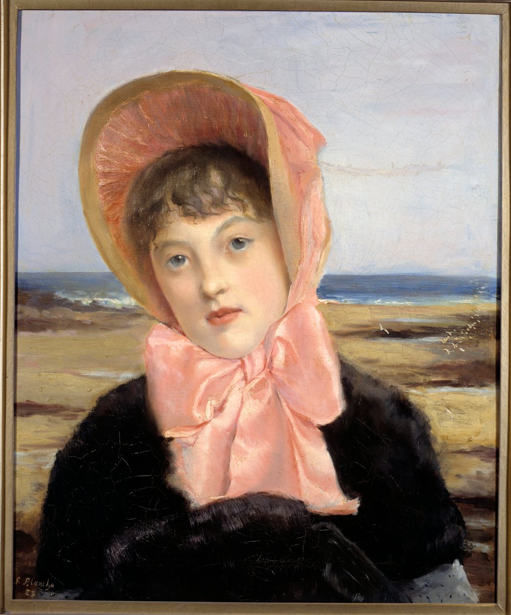 Jacques Emile (Jacques-Emile) Blanche (1861-1942) rózsaszín napellenzője alkotó: Jacques Emile Blanche