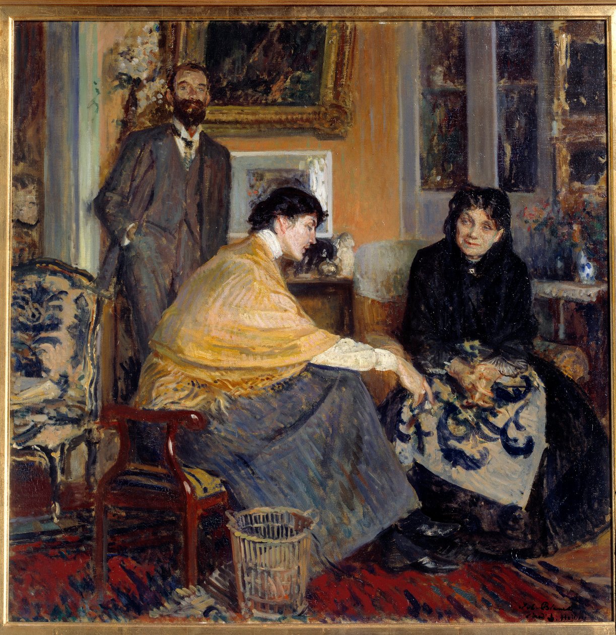 Mrs. Ludovic Halevy, fia, Elie Halevy író (1870-1937) és Florence Halevy Jacques Emile (Jacques-Emile) Blanche festménye (1861-1942) 20. századi magángyűjtemény alkotó: Jacques Emile Blanche
