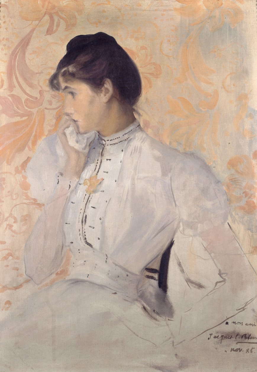 Henriette Chabot portréja, 1886. alkotó: Jacques Emile Blanche