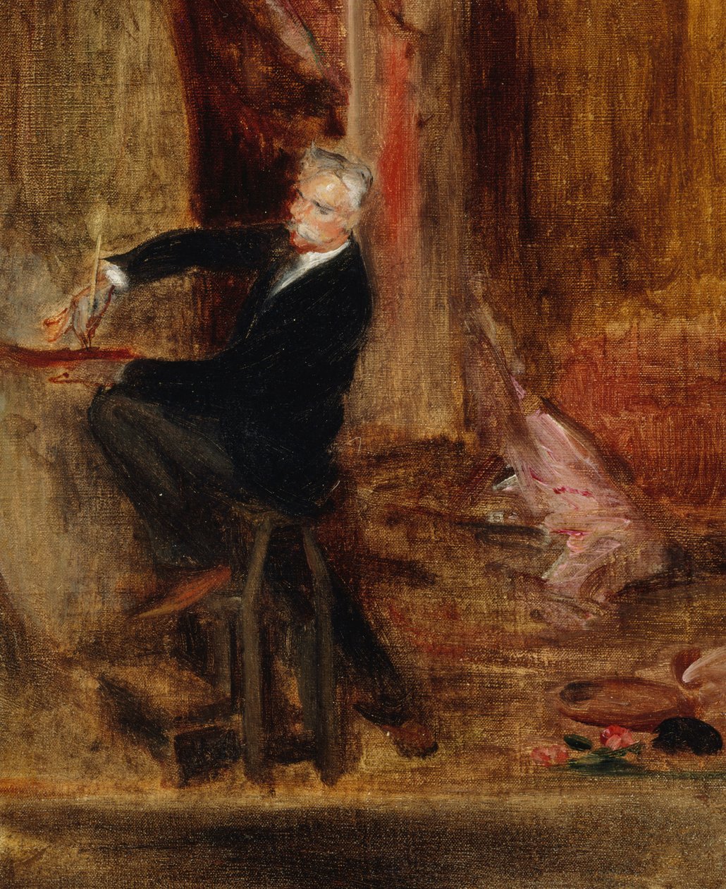 Jules Chéret portréja 1836-1933 műtermében, 1892. alkotó: Jacques Emile Blanche