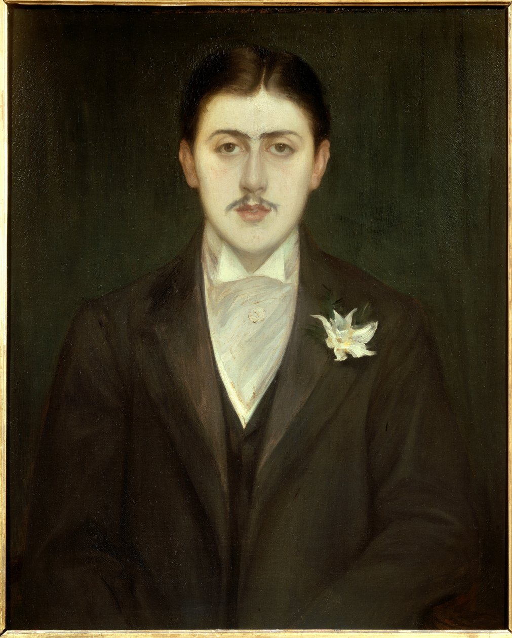 Marcel Proust (1871-1922) francia író portréja. Jacques Emile (Jacques-Emile) Blanche (1861-1942) festménye. alkotó: Jacques Emile Blanche