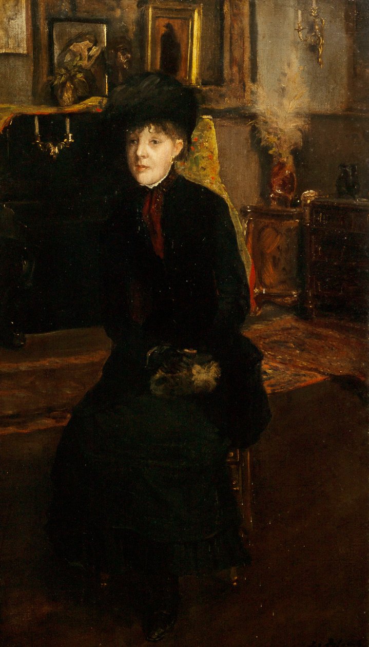 Mary Cassatt portréja 1844-1926, 1885. alkotó: Jacques Emile Blanche