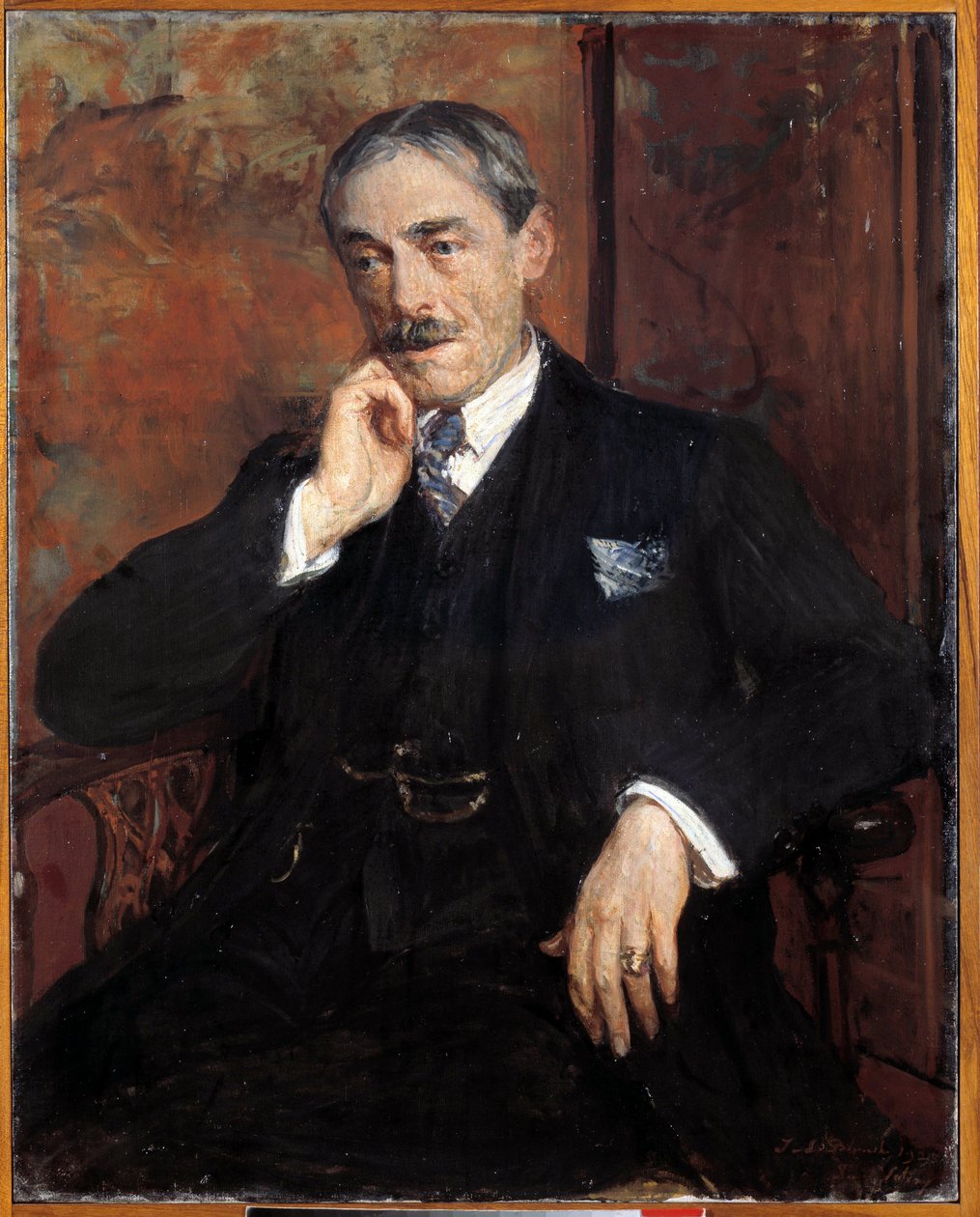Paul Valery portréja (francia író alkotó: Jacques Emile Blanche