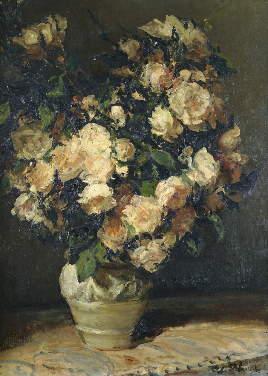 Rózsa vázában, alkotó: Jacques Emile Blanche