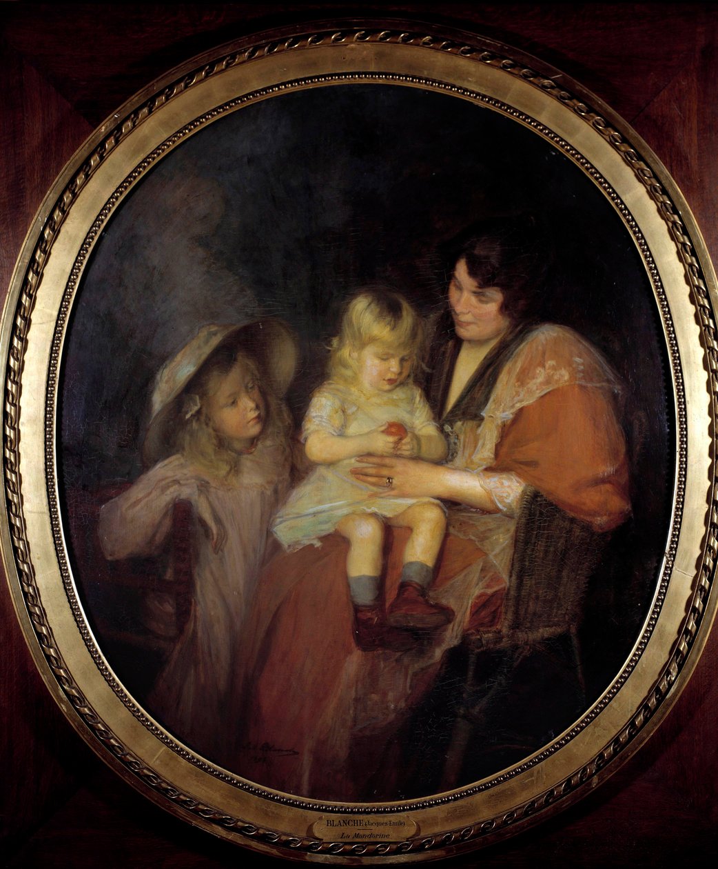Tangerin Egy anya és két gyermeke. Jacques Emile (Jacques-Emile) Blanche (1861-1942) festménye 1898 V. 1,4x1,2 m. Párizs, Musee du petit Palais alkotó: Jacques Emile Blanche