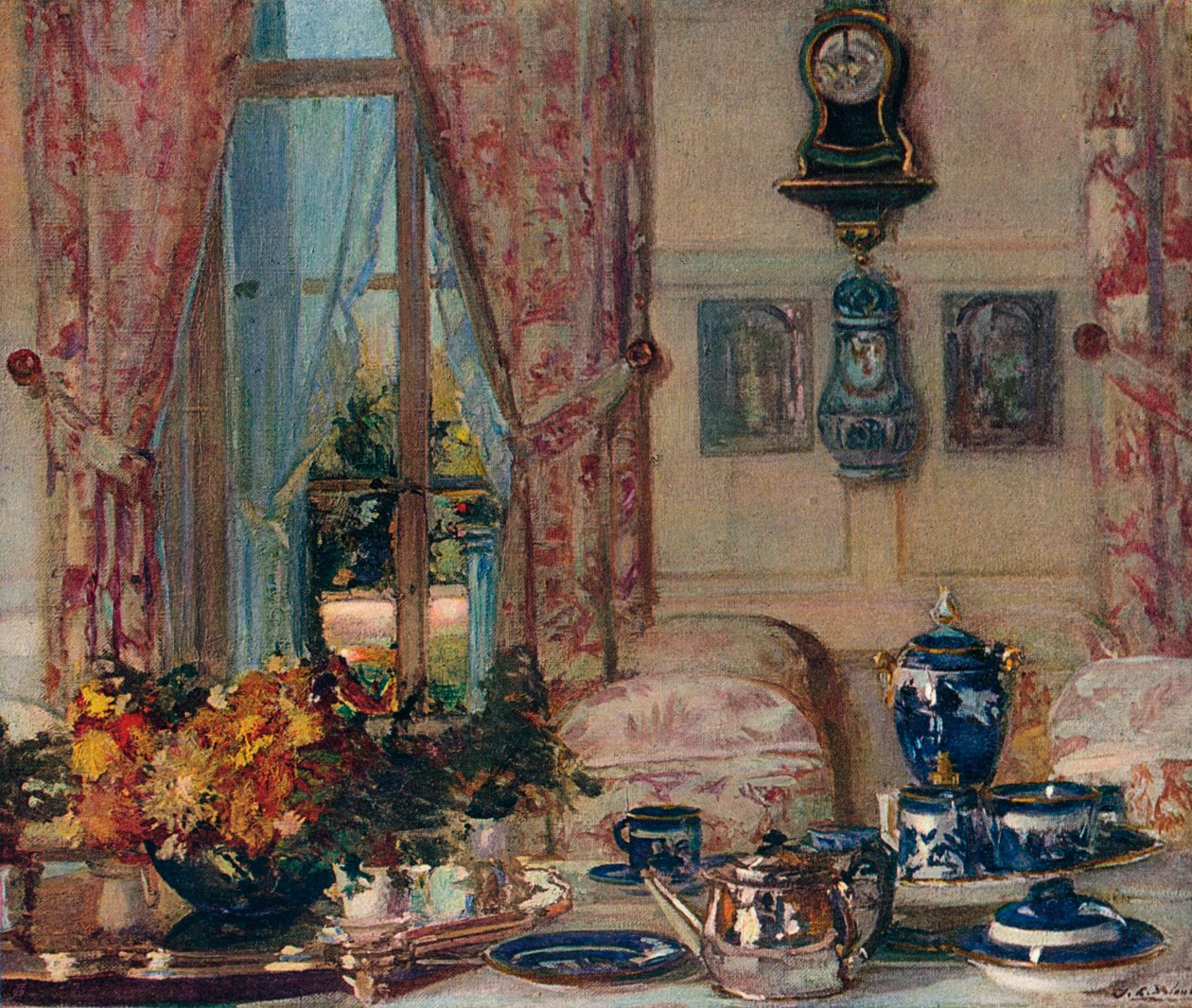 Az ebédlő Offranville-ben, 1909 alkotó: Jacques Emile Blanche