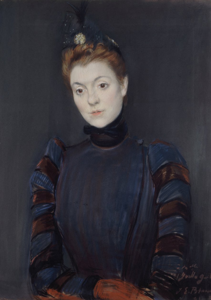 Yvette Guilbert, 1891. alkotó: Jacques Emile Blanche