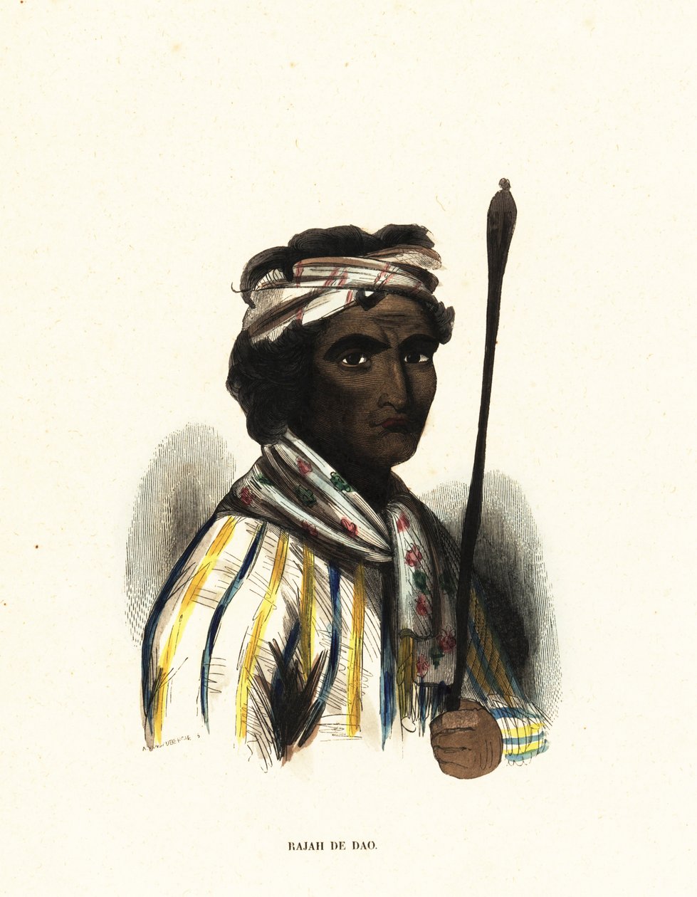 Make-Tetti, Dao Raja, Maluku-szigetek, Indonézia alkotó: Jacques Etienne Victor (after) Arago